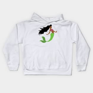 Black Mermaid Kids Hoodie